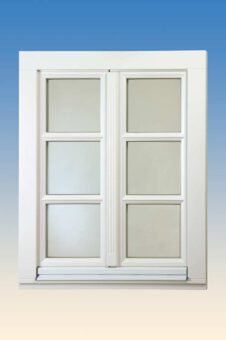 FENSTER 2-FLÜGLIG DREH/DREH- KIPP ** PROFILIERTER FLÜGEL ** SCHLAGLEISTE PROFILIERT ** WAAGRECHTE PROFILIERTE SCHMALE SPROSSE FENSTER 2-FLÜGLIG DREH/DREH- KIPP ** PROFILIERTER FLÜGEL ** SCHLAGLEISTE PROFILIERT ** WAAGRECHTE PROFILIERTE SCHMALE SPROSSE