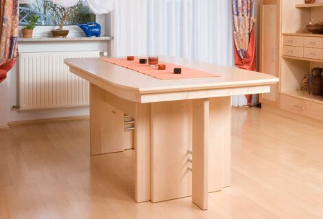 Ausziehtisch aus Ahorn, bis 360 cm ausziehbar