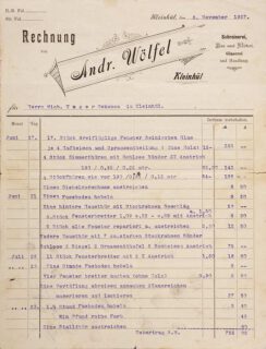 Original Rechnung von 1927